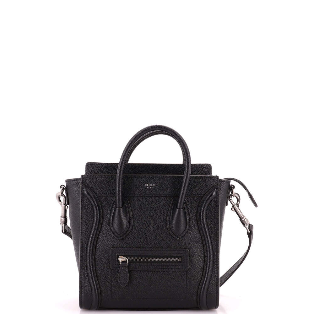 Celine Nano Luggage Bag Grainy Leather